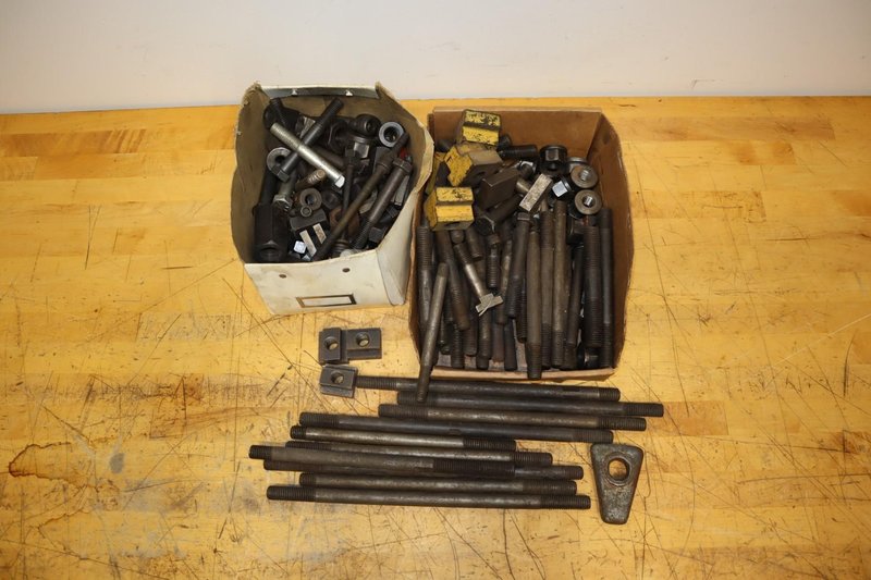 Clamp Down Hardware Assorted 1/2", 5/8", &amp; 3/4" Studs - Tnuts, Nuts, Clamps- Auction Item
