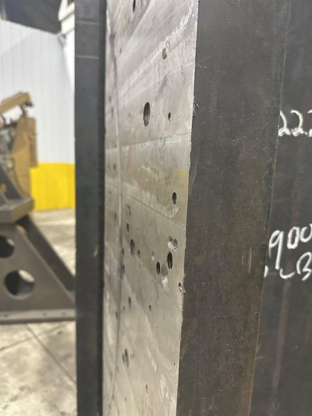 20&quot; W X 36&quot; X 100&quot; HIGH PAIR OF 2 STEEL ANGLE PLATES: STOCK #22222