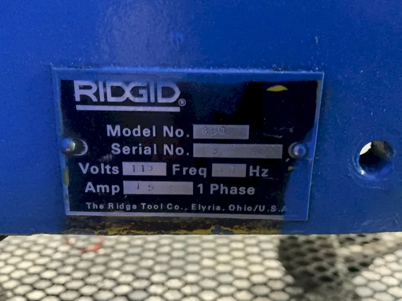 RIDGID 2.5” - 4” THREADER  -  850