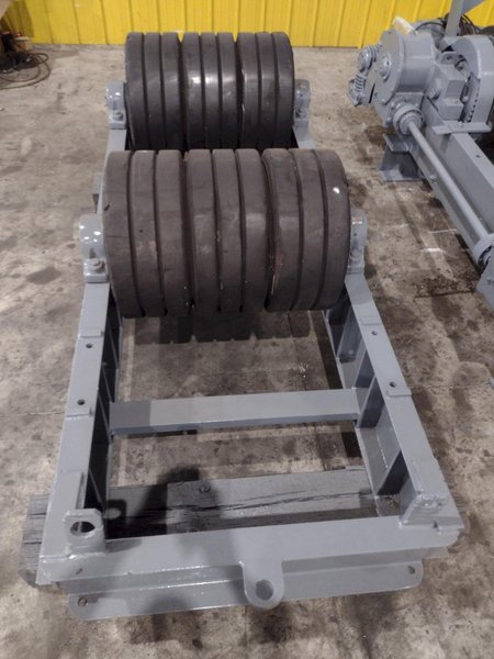 120 TON (240,000 LBS) RANSOME PANDJIRIS POWERED TANK TURNING ROLLS, POWER &amp; IDLER: STOCK #23143