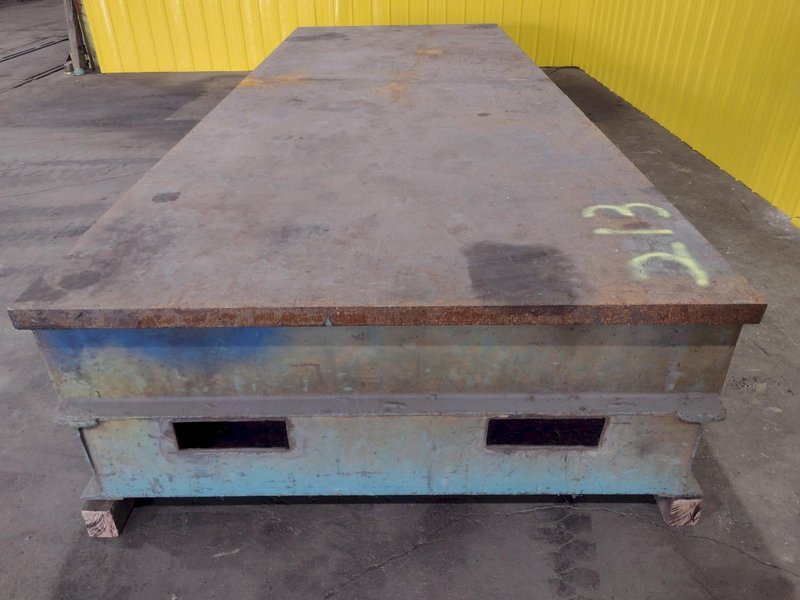 16&#039; X 6&#039; X 26&quot;H HEAVY DUTY STEEL TOP WELDING LAYOUT TABLE: STOCK #18978