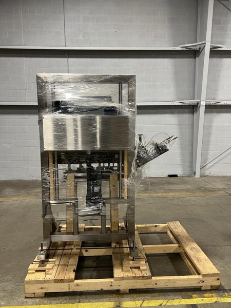A.P.E.S. Explosion Proof Liquid Filling Line, 2021 – NEVER USED, Still on OEM Skidding