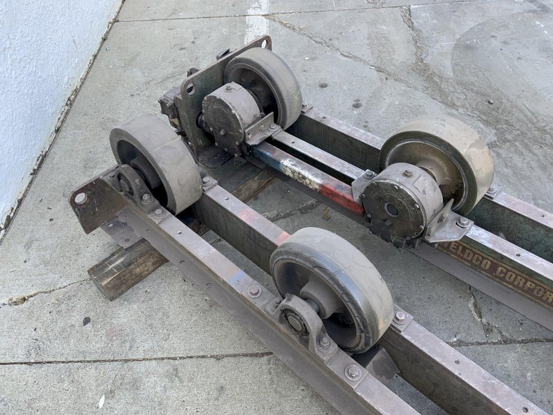 13,600 LB UNIQUE WELDCO POWER TANK TURNING ROLLS: STOCK #81383