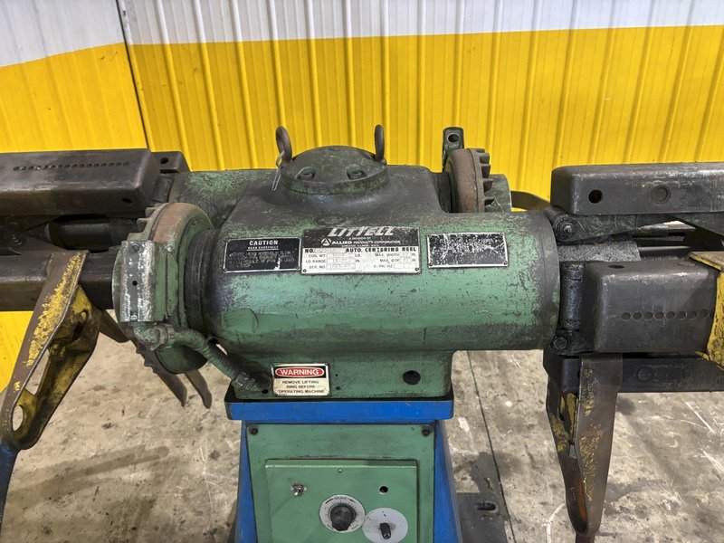 2,000 LBS X 12&quot; LITTELL MODEL #20-12 DOUBLE END PULL OFF UNCOILER COIL REEL: STOCK #23712