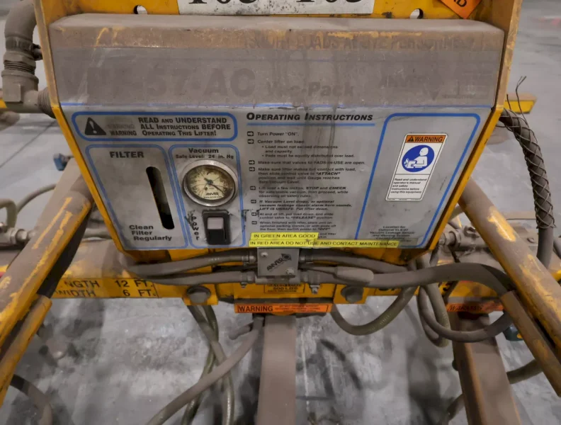 6-HEAD ANVER MODEL #VPF-57-AC VAC PACK VACUUM LIFTER: YOBRO #25750