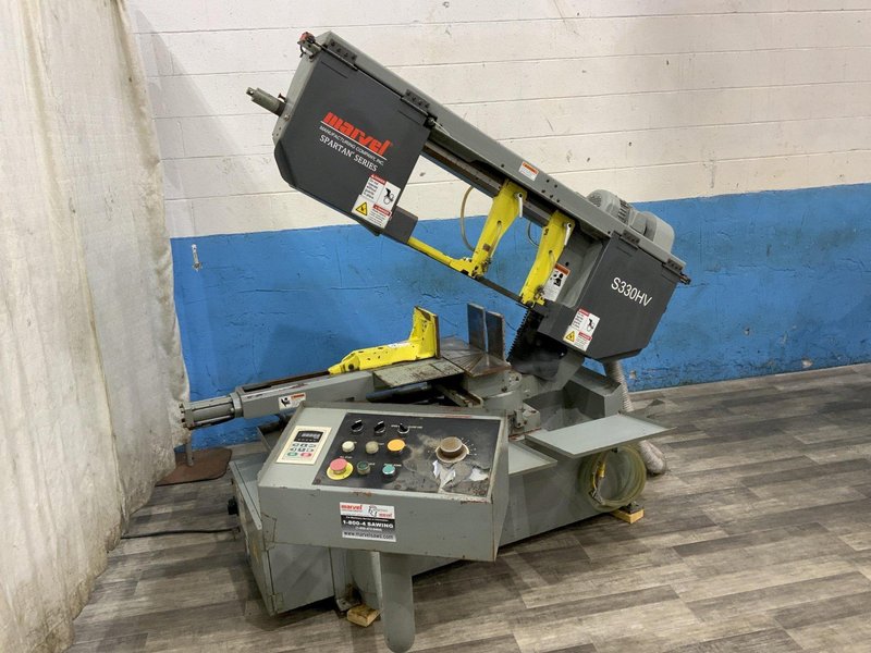 12" X 18" MARVEL SPARTAN SERIES S330HV HORIZONTAL BANDSAW: STOCK #80705