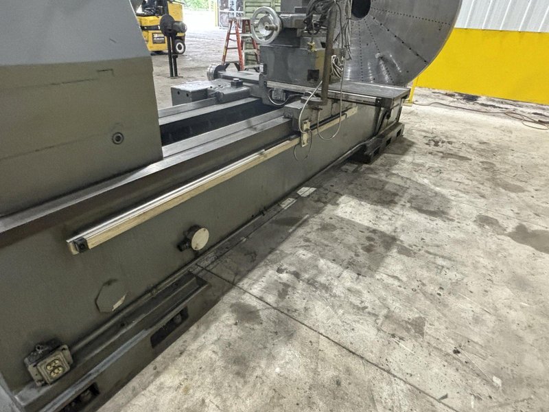 48" / 60" SWING X 84" SIRCO MODEL #PA-36 HEAVY DUTY GAP BED ENGINE LATHE, 5.5" HOLE: STOCK #21004