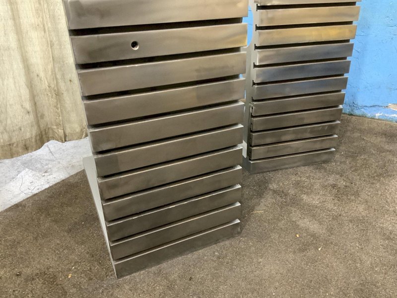 1 SET OF 24" X 72" GIDDING &amp; LEWIS T SLOTTED ANGLE PLATES: STOCK #80792