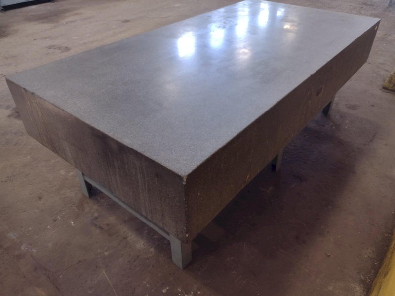 8&#039; X 4&#039; X 14&quot; ROCK OF AGES PRECISION LAYOUT INSPECTION GRANITE TABLE: STOCK #23806