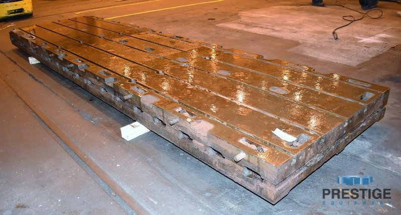 Floor Plate, T-Slotted 60&quot; x 218.75&quot; x 10&quot; Cast Iron