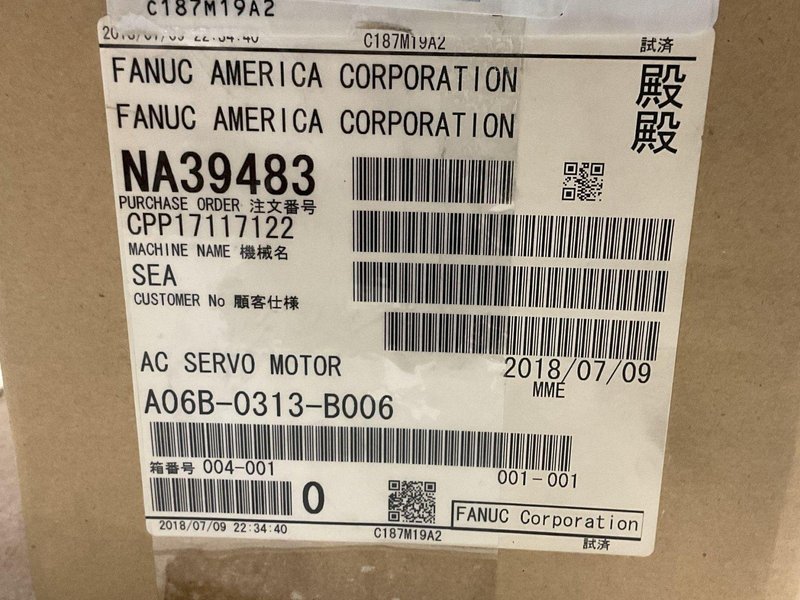 FANUC SERVO MOTOR A06B-0313-B006 NEW IN OPEN BOX