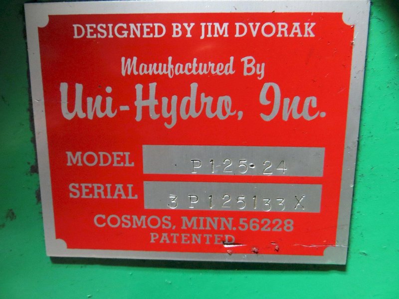 125 Ton Unihydro Hydraulic Ironworker Model P125-24