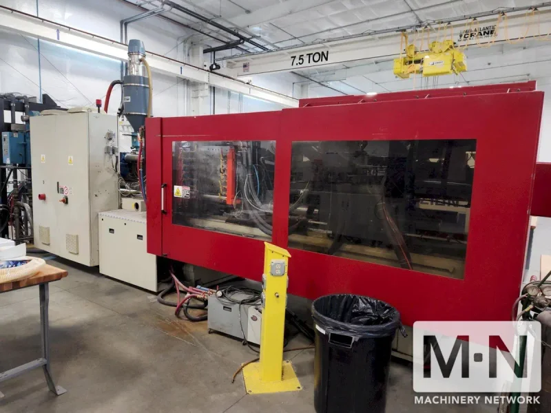 320 TON 37 OZ NEGRI BOSSI MODEL VE320 ELECTRIC INJECTION MOLDING MACHINE MFG 2010