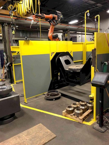 Kuka SL-4-32 x 72-2000  ESAB Swift Arc Robotic Weld Cell, 2015 – Never Used in Production!!