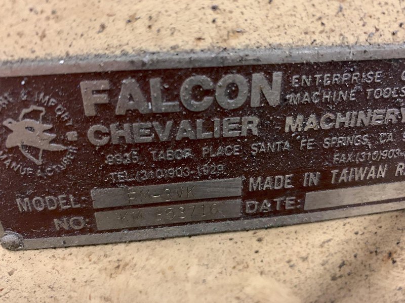 Chevalier FM-3VK Variable Speed Vertical Milling Machine