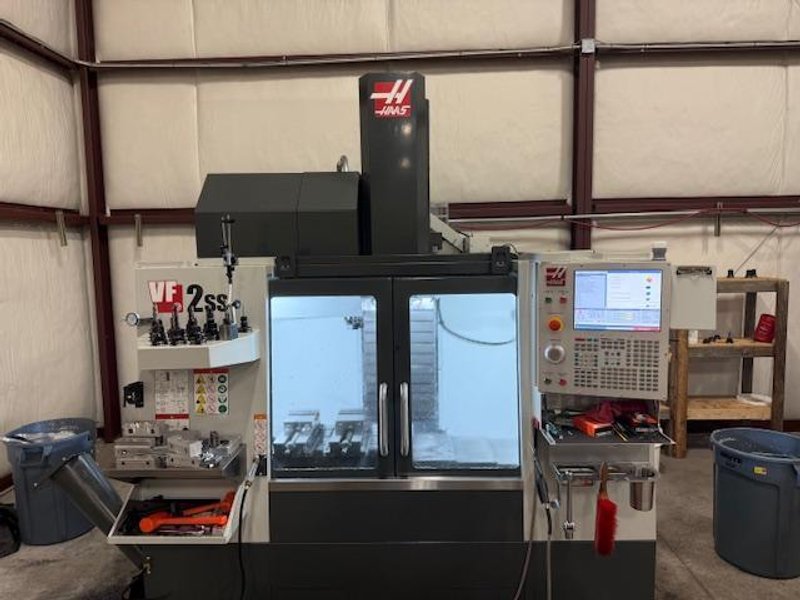 Haas VF-2SS VMC, 2023 – Probe, Chip Auger, 4th Axis Ready