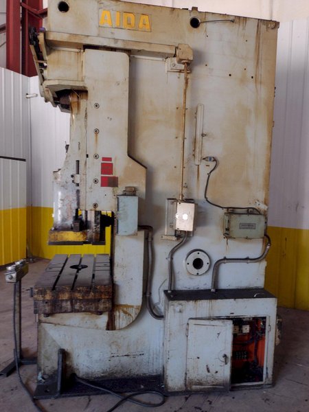 165 TON AIDA MODEL #PC-15(2) MECHANICAL CRANK GAP FRAME PRESS 7.87" STROKE : YOBRO #25991