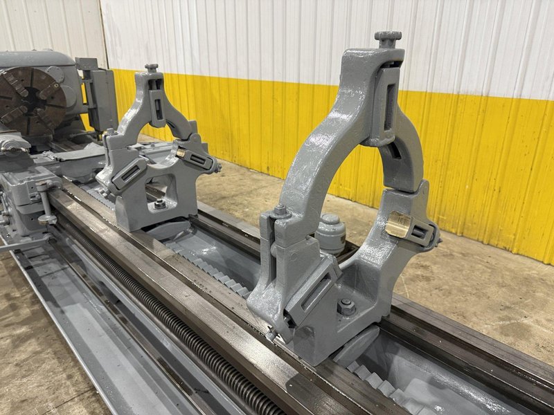 28&quot; X 144&quot; LODGE &amp; SHIPLEY 8-7/8&quot; HOLLOW SPINDLE ENGINE LATHE 8-7/8&quot; HOLE: STOCK #24032