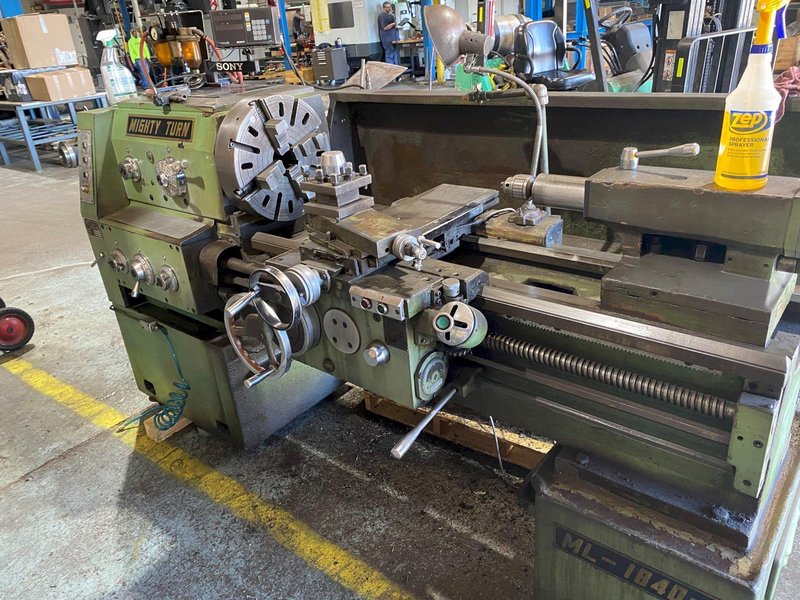 18&quot; x 40&quot; Mighty Turn Model ML-1840GL Gap Bed Engine Lathe, S/N 99081440.