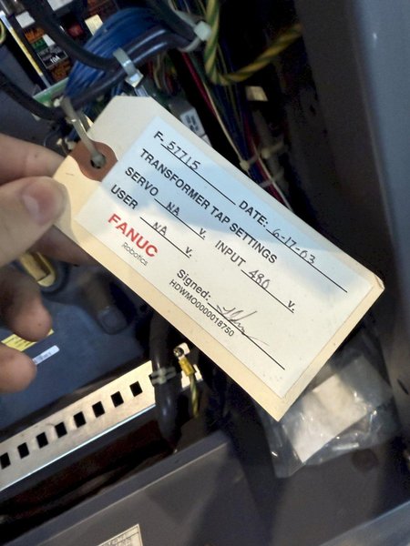 FANUC M-6iB/20 6 AXIS ROBOT W/ R-J3IB CONTROLLER. STOCK # 1005624