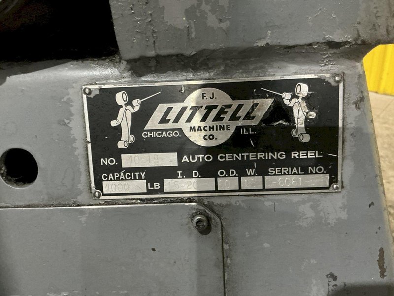 4,000 LBS LITTELL MODEL #40-18 COIL REEL: YOBRO #25260