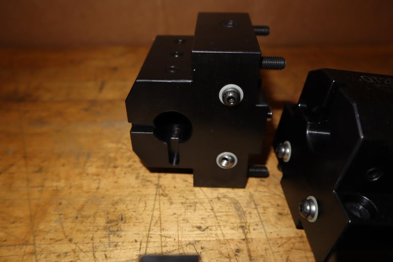 WTO Cut Off Holder 48-102272R (2) &amp; GlobalCNC 1” ID 2&quot; CL Static Tool Block QT200-8425 (3)- Auction Item