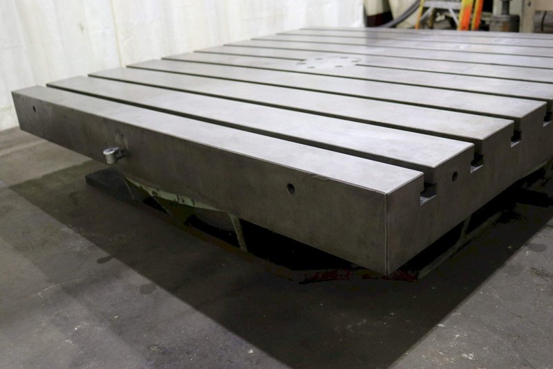59&#039; X 59&#039; SHIBAURA T--SLOTTED ROTARY TABLE: STOCK #72371