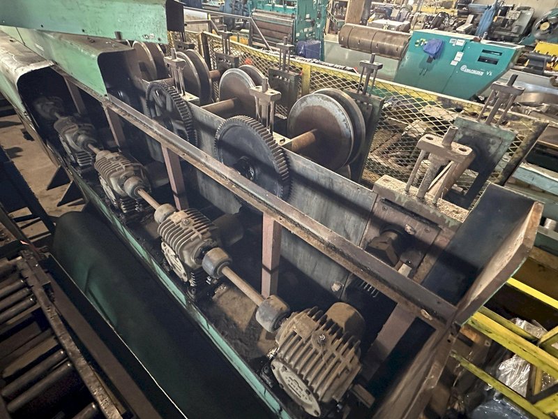 20 STAND x 2.5&quot; x 30&quot; PEARSON ROLLFORMER, TOOLED FOR RAKE &amp; GUTTER: STOCK 16970