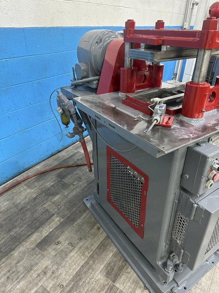 12 TON TISHKEN 4 POST CUTOFF PRESS: STOCK #78450