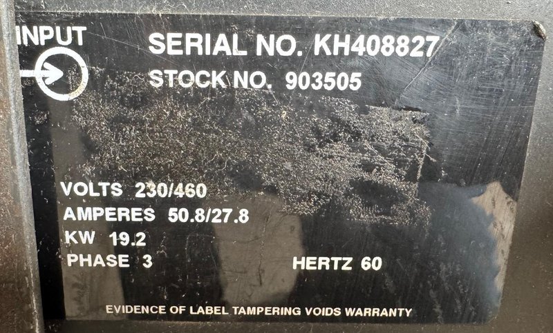 450 Amp Miller DC Inverter Arc Welder Invision 456P, 3 Phase