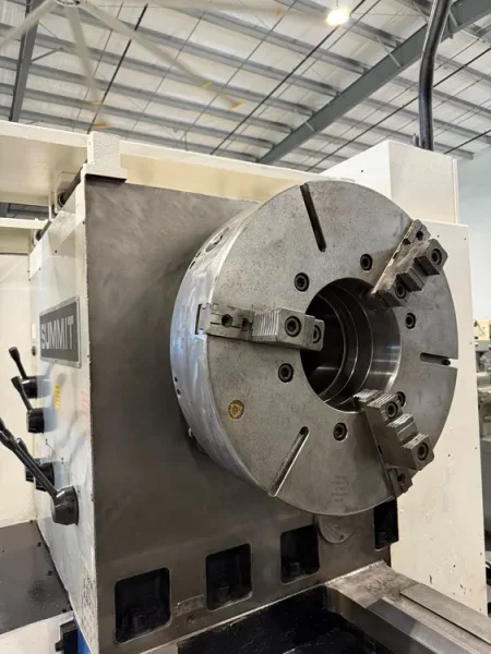 SUMMIT 47-9 x 240”cc Hollow Spindle Lathe 2013’ 9” Bore DRO #7628