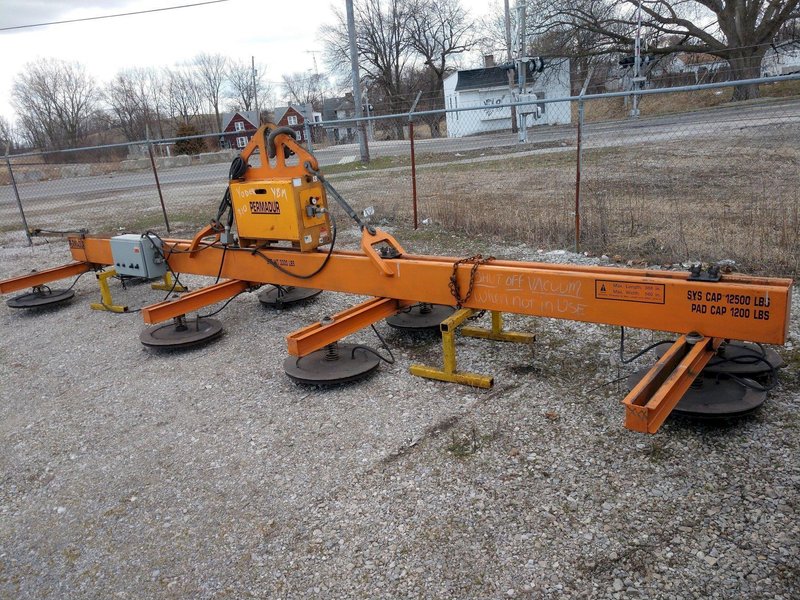 12,500 LB X 150" X 380" PERMADUR MODEL 408 VACCUM PLATE LIFTING SYSTEM. STOCK # 2756
