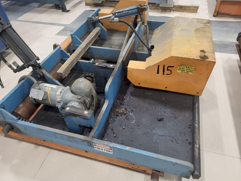 72" PAXSON HYDRAULIC PEELER TABLE. STOCK # 0105323
