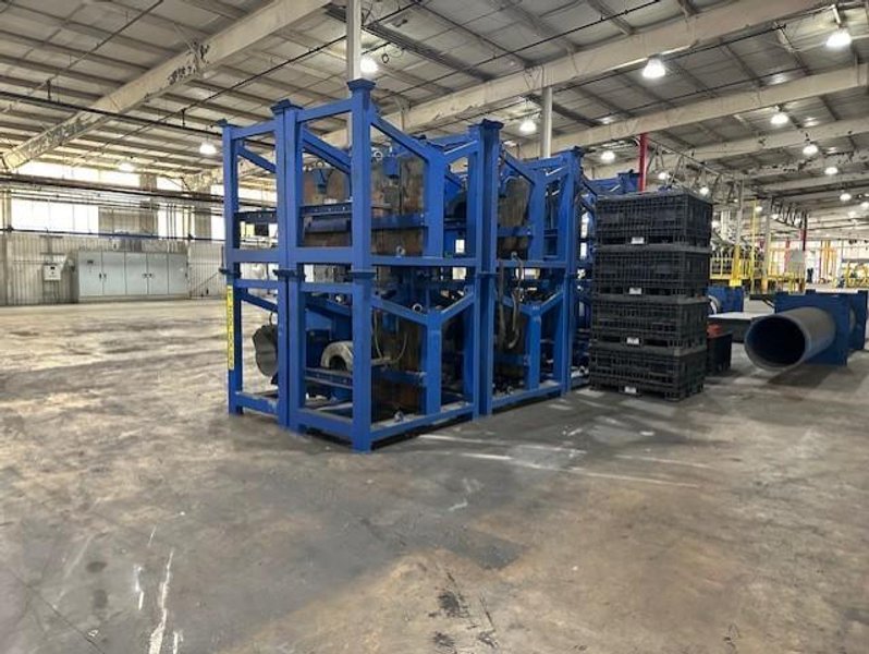 14&quot; SXP SEAMLESS TUBE HYDROTESTING MACHINE W/ HIGH PRESSURE PUMPS