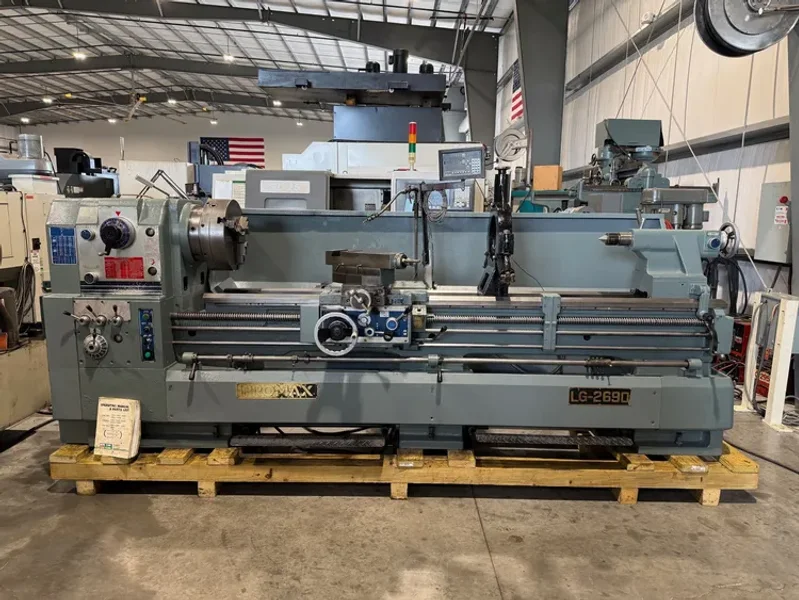PROMAX 26”/35” x 90”cc Gap Lathe DRO 4” Bore #8166