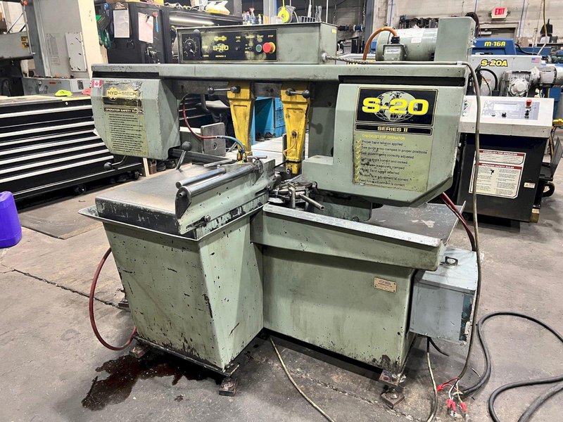 USED HYD-MECH MODEL S-20 MANUAL MITERING 13" X 18" BANDSAW, Stock# 11164, Year: 1998