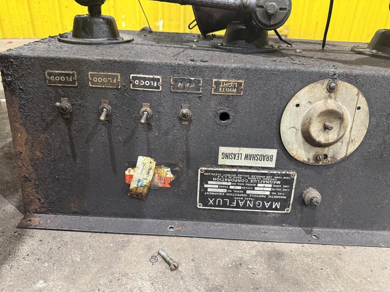 16" CAP. MAGNAFLUX MGV-1337 MAGNETIC PARTICLE INSPECTION UNIT: YOBRO #24564