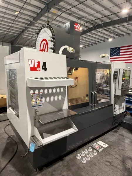 HAAS VF-4 CNC Vertical Machining Center 2013’ Wired 4th &amp; 5th USA # 7697