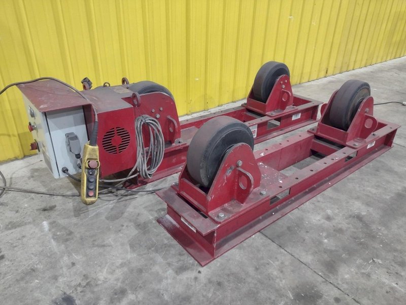 10,000 LB 5 TON RED-D-ARC MODEL #CR5 TANK TURNING ROLLS, POWER &amp; IDLER 110V POWER : YOBRO #24747