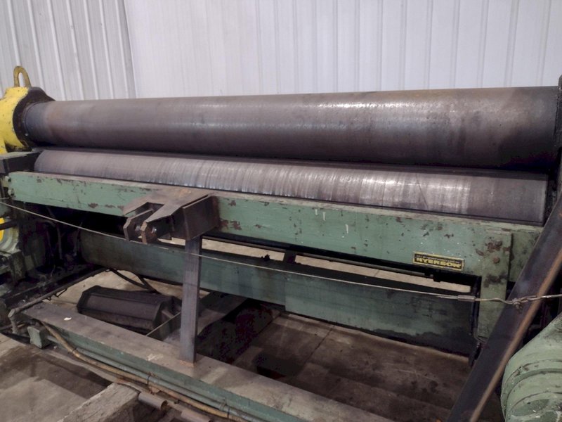 8' X 1/2" BERTSCH #9 3-ROLL INITIAL PINCH PLATE BENDING ROLL: YOBRO #25159