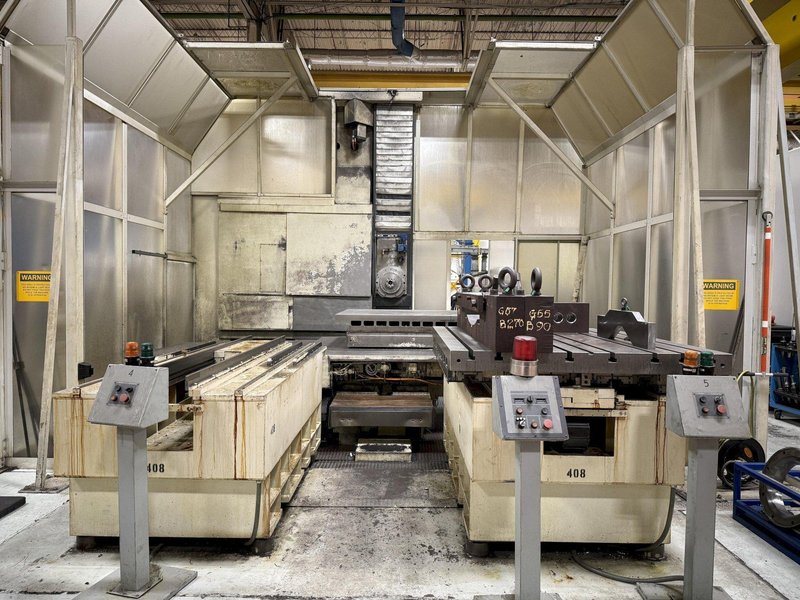 Used, 6&quot; Giddings &amp; Lewis CNC Table Type Horizontal Boring Mill