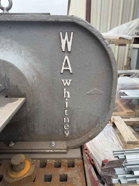 150 TON WHITNEY MODEL 7150AX12 PORTABLE HYDRAULIC FLANGE PUNCH &amp; HYDRAULIC UNIT: YOBRO #24684