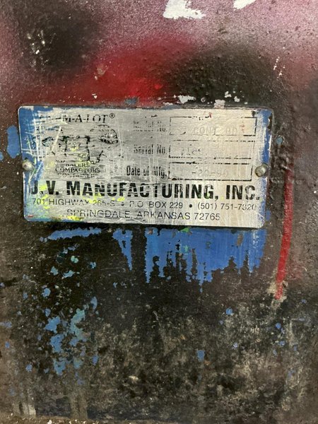 30" x 60" JV CRAM-A-LOT MODEL #60 CONT BD VERTICAL HYDRAULIC CARDBOARD BALER: YOBRO #24584