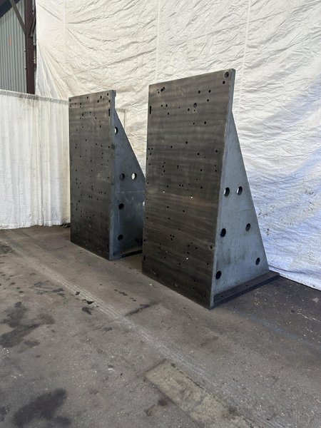 (1) PAIR OF 47&quot; WIDE X 60&quot; DEEP X 95&quot; HIGH ANGLE PLATES: STOCK #77128