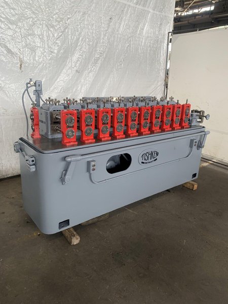 10 STAND X 1-1/2" X 8" TISHKEN MODEL 10LE 1-1/2 ROLLFORMER. STOCK # 0789324