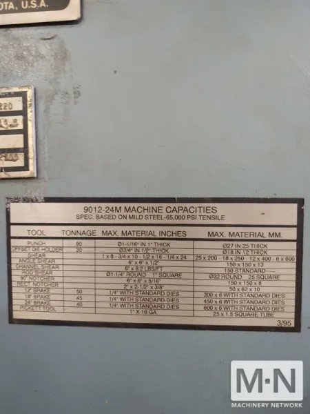 1989 SCOTCHMAN 9012 IRONWORKER