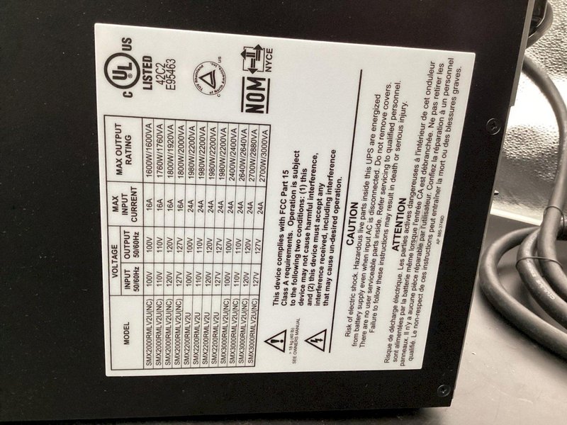 APC SMX3000RMLV2U 3000VA 2700 Watts 7 Outlets 120V Smart-UPS NEW