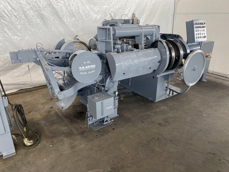 1/4&quot; x 36&quot; US Baird #4-36 Four Slide Wire Machine.Stock # 0510619