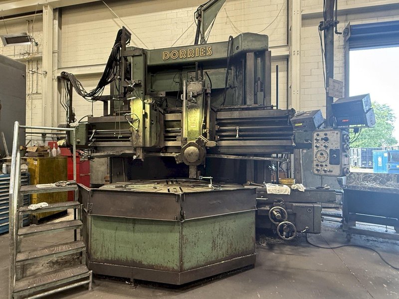 110&quot; DORRIES 3-HEAD VERTICAL TURRET LATHE VTL, 60&quot; PART HEIGHT: YOBRO #23904