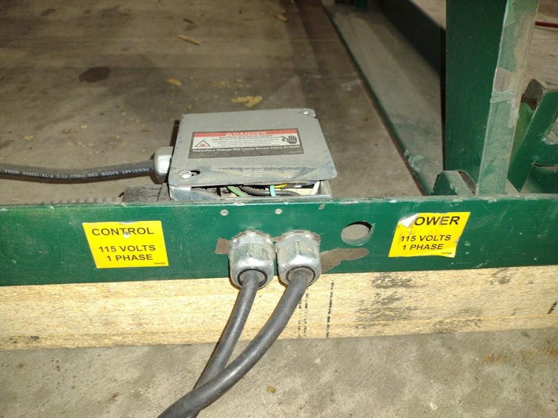 60" X 48" X 3500 LB SOUTHWORTH MODEL #LS4-36 DOUBLE ROLLER TOP LIFT TABLE, 110V SINGLE PHASE: STOCK #20928